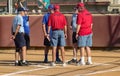 Second Baseman Makes a Play - Special Olympics Royalty Free Stock Photo